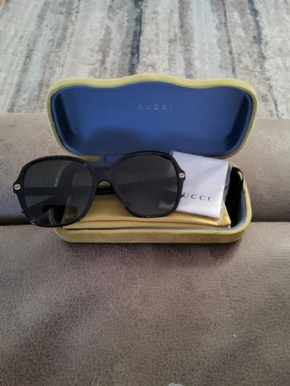 Gucci Black Womens Sunglasses with Dark Lenses